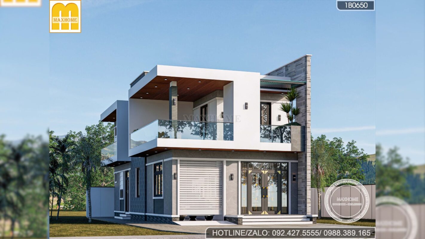 ban ve nha 2 tang hien dai mat tien 7m sang va dep 2