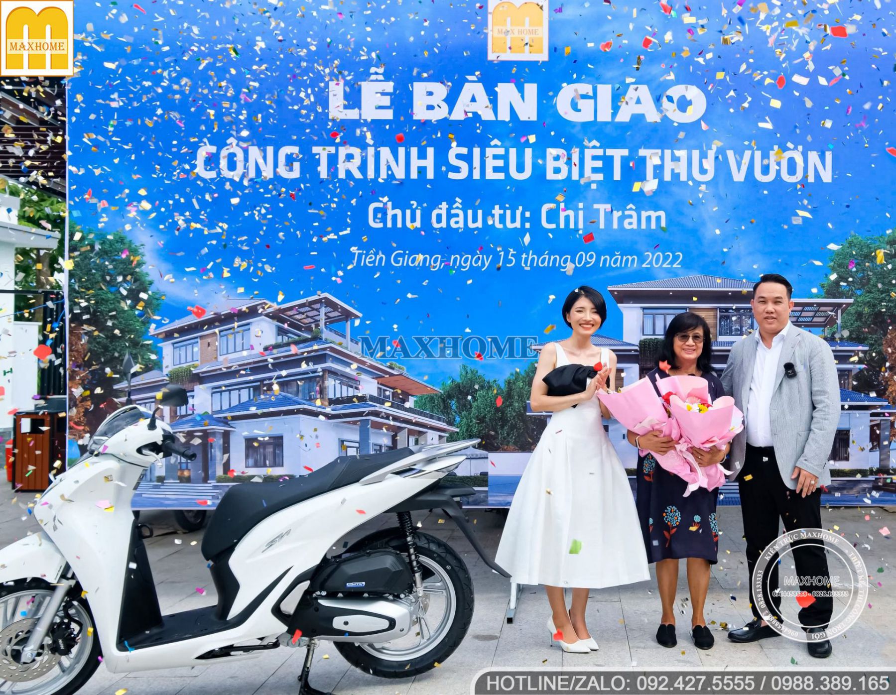 maxhome ban giao sieu biet thu hien dai tai tien giang