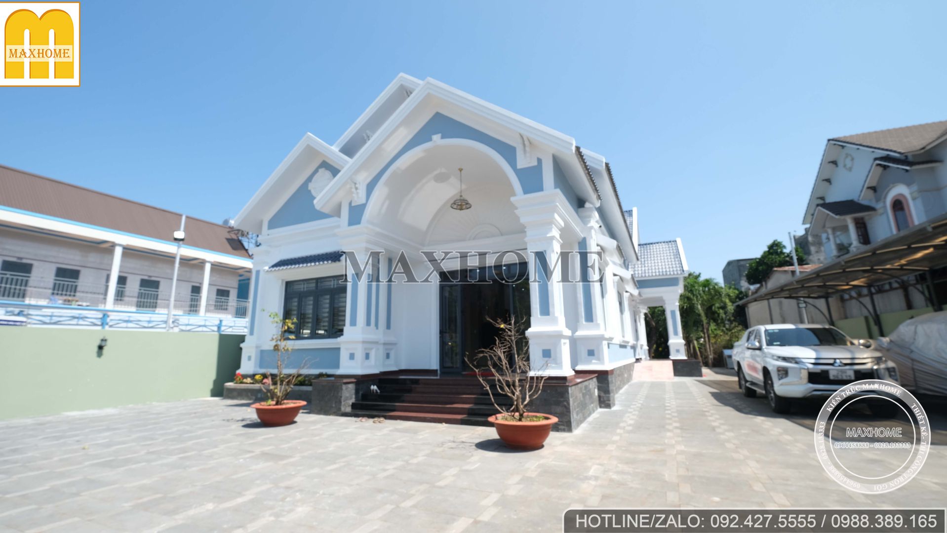 thuc te cong trinh nha vuon tam dac nhat cua maxhome tai binh phuoc 7