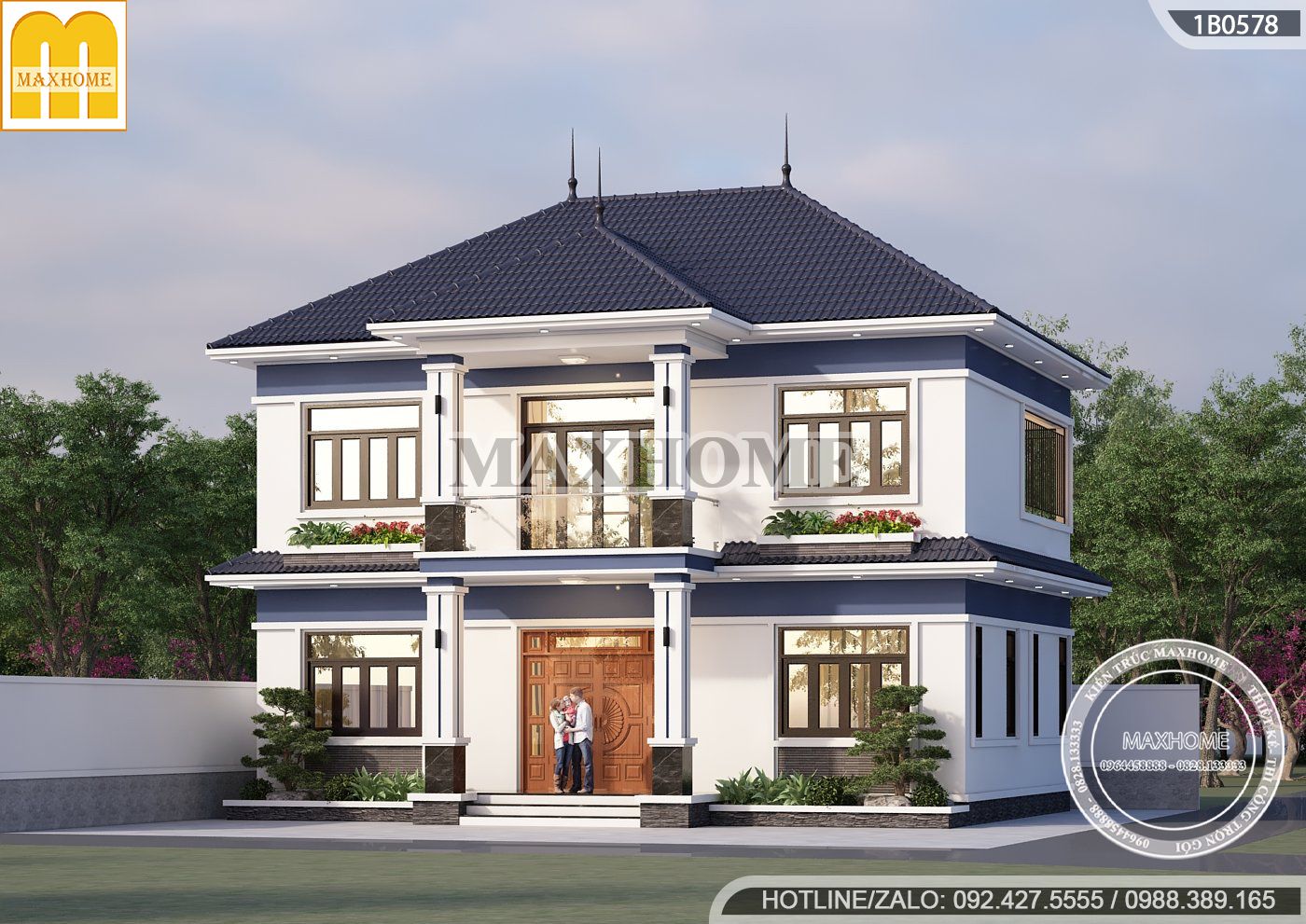 biet thu 2 tang mai nhat 5 phong ngu dep nhu mo gia re bat ngo mh03403 1