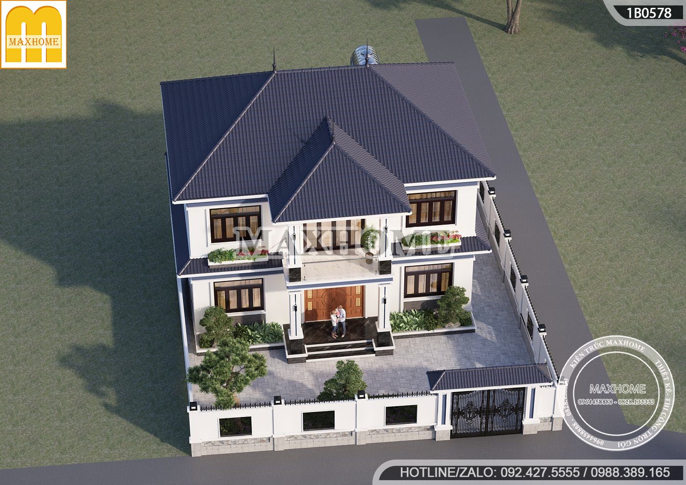 biet thu 2 tang mai nhat 5 phong ngu dep nhu mo gia re bat ngo mh03403 4