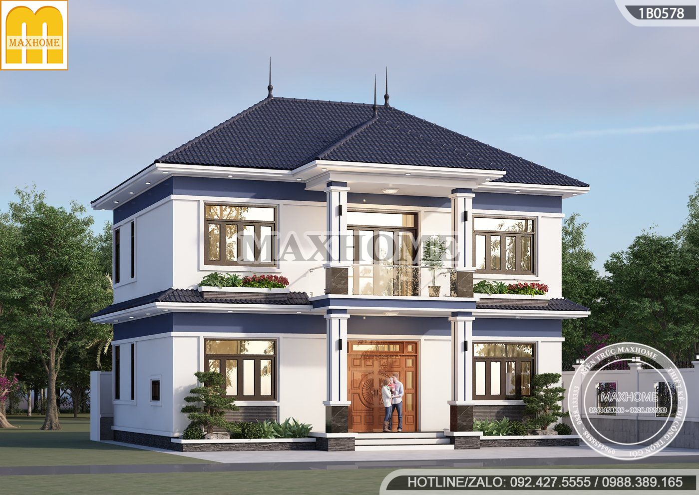 biet thu 2 tang mai nhat 5 phong ngu dep nhu mo gia re bat ngo mh03403 5