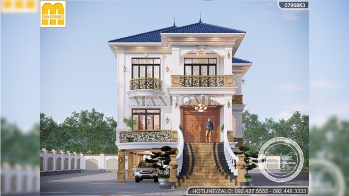 biet thu 2 tang mai nhat tan co dien dep sang trong dang cap mh03362 8
