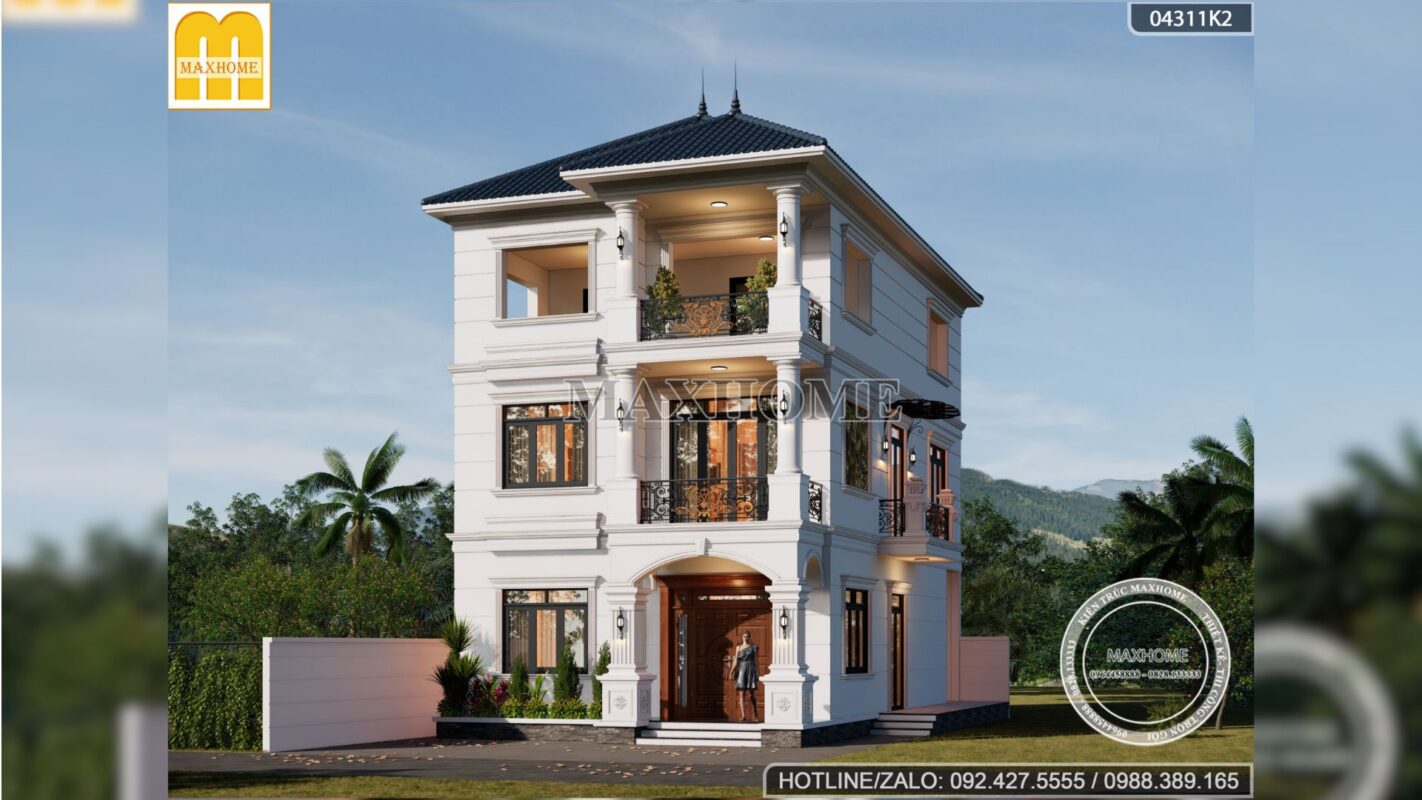 biet thu 3 tang mai nhat tan co dien dep dang cap tai yen bai mh02820 7