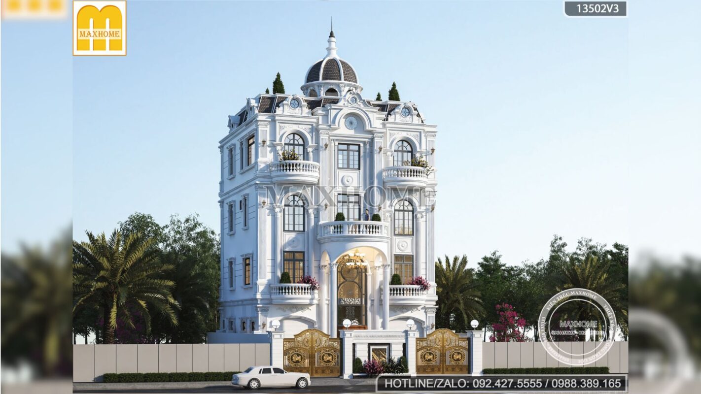 biet thu tan co dien kieu phap 4 tang 1 tum cong nang sieu khung tai ha nam mh02445 9