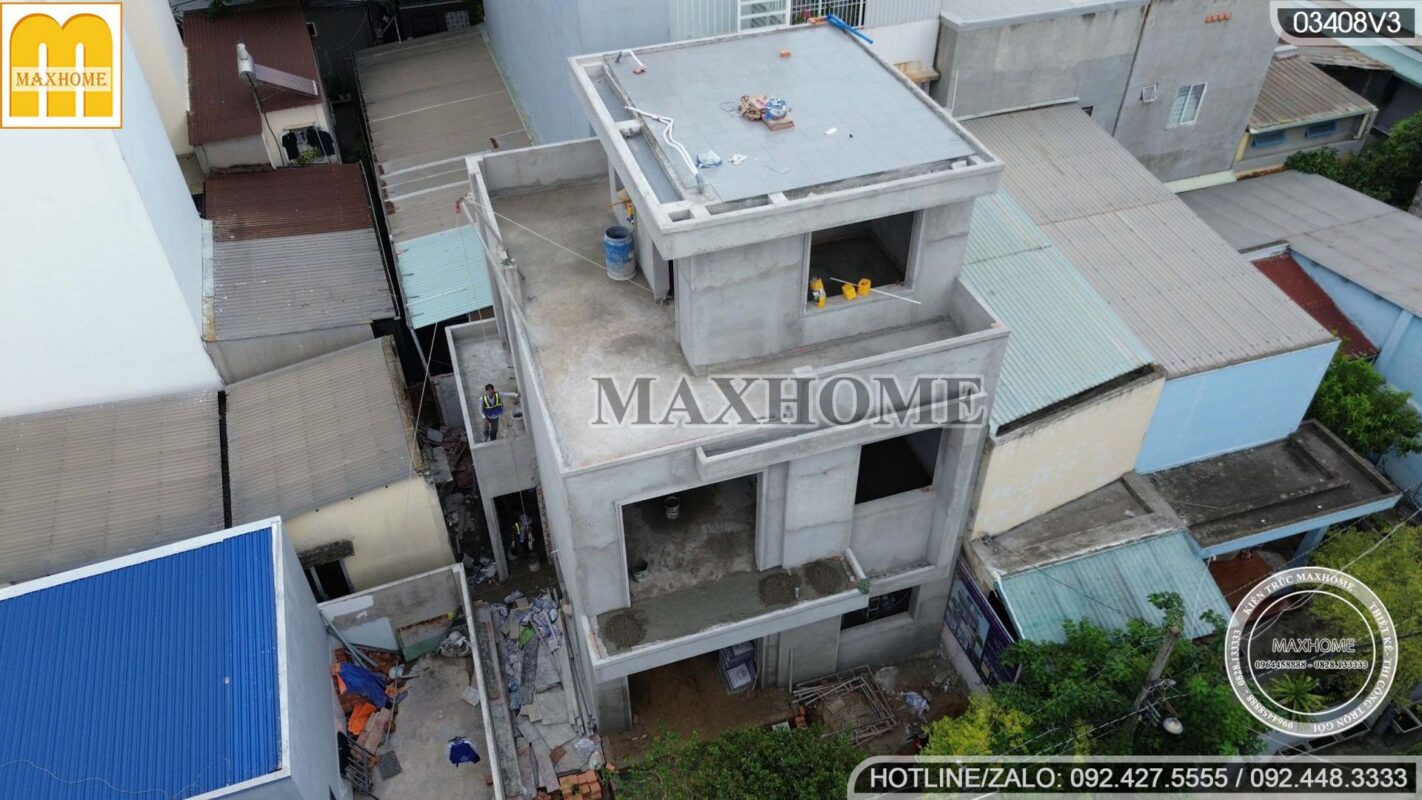 cung doi ngu thanh tra maxhome kiem tra tien do cong trinh nha 2 tang 1 tum 9