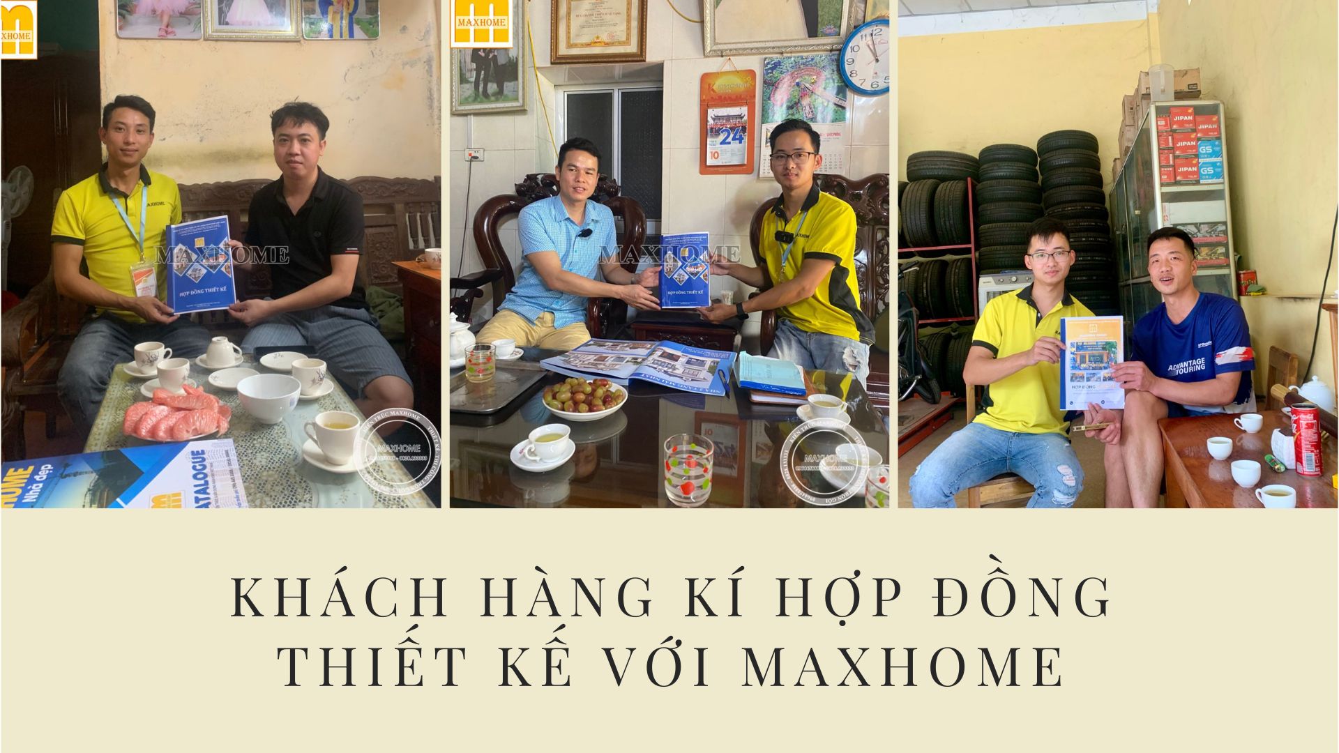 khach hang ki hop dong thiet ke voi maxhome
