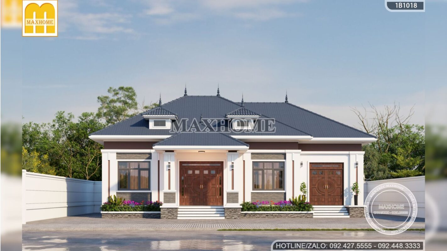 mau nha 1 tang mai nhat 4 phong ngu re dep tien nghi tai ha giang mh03432 1