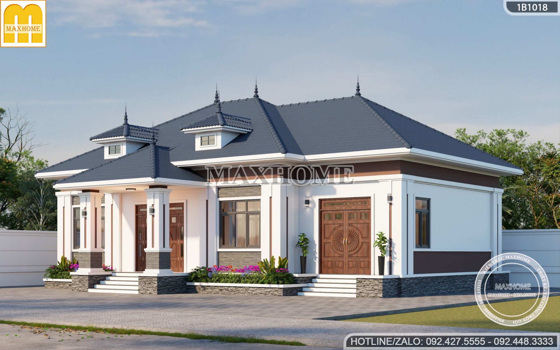 mau nha 1 tang mai nhat 4 phong ngu re dep tien nghi tai ha giang mh03432 10