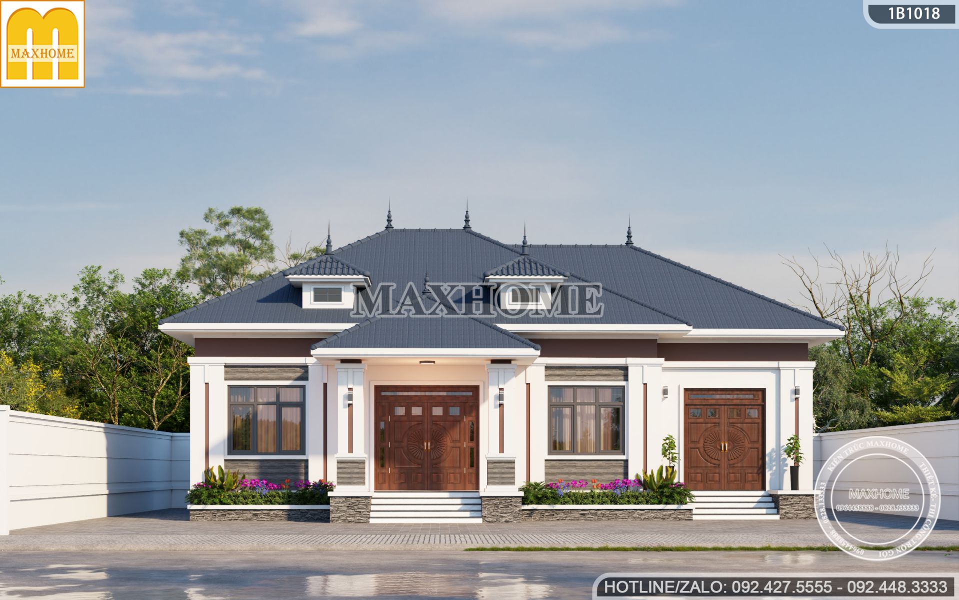 mau nha 1 tang mai nhat 4 phong ngu re dep tien nghi tai ha giang mh03432 6