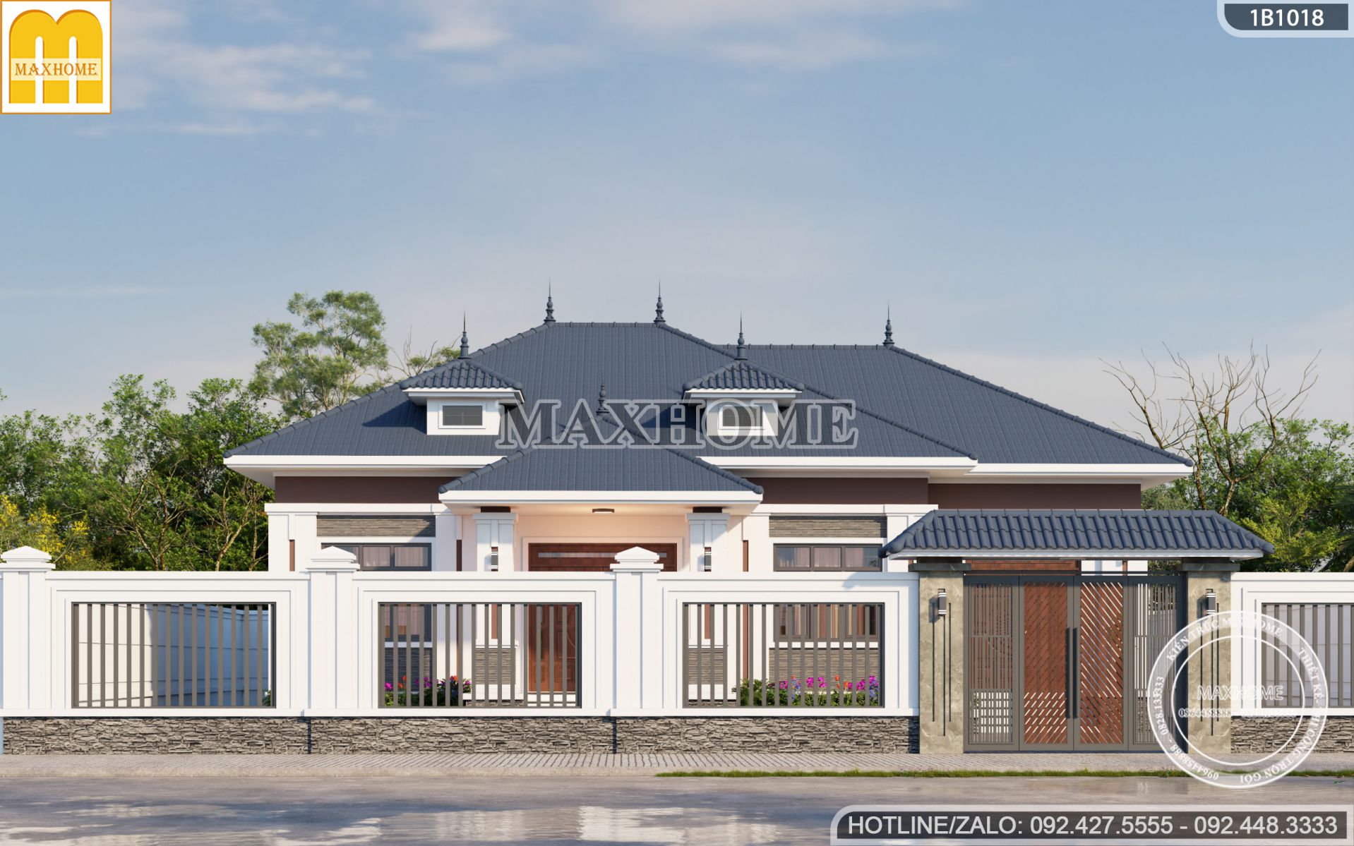 mau nha 1 tang mai nhat 4 phong ngu re dep tien nghi tai ha giang mh03432 7