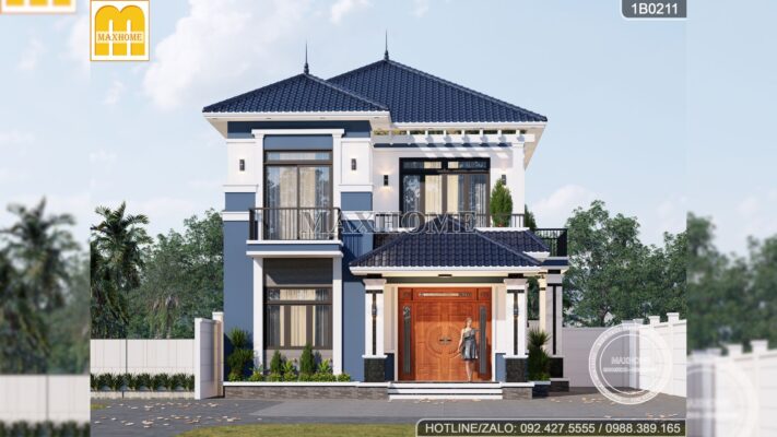 mau nha 2 tang mai nhat 3 phong ngu dep re o nong thon 10