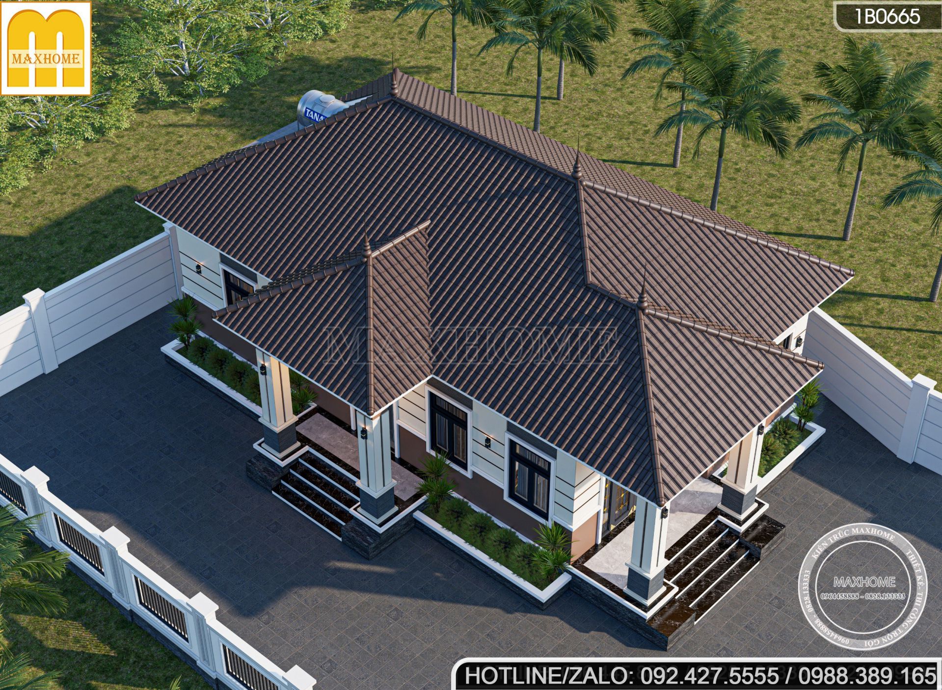 mau nha cap 4 mai nhat 150m2 4 phong ngu sieu dep tien nghi gia re mh03360 5