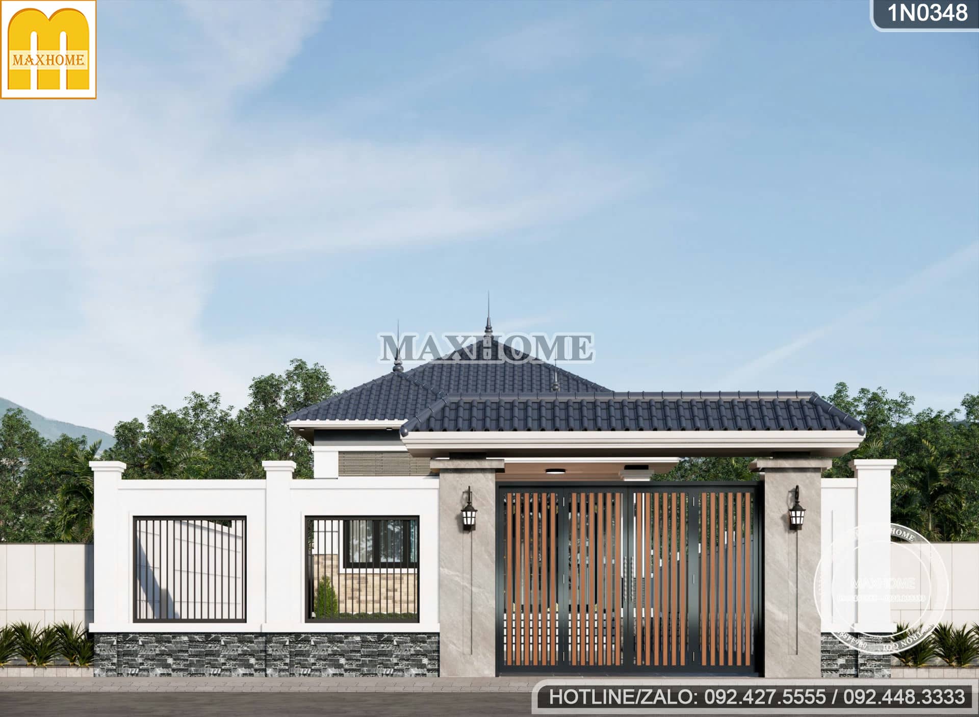 mau nha cap 4 mai nhat 3 phong ngu full cong nang tai binh phuoc mh03375