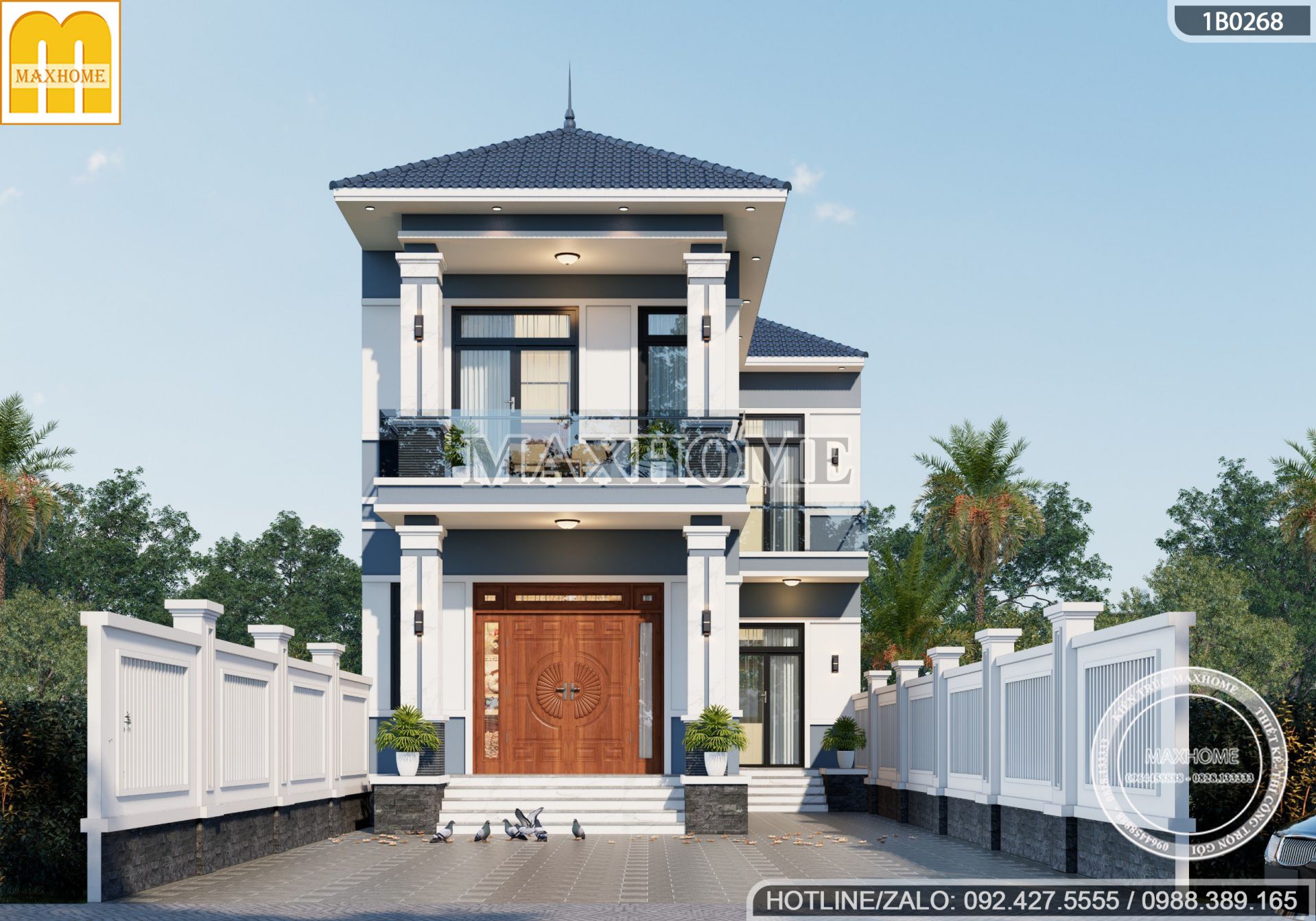 mau nha pho 2 tang mai nhat 190m2 4 phong ngu sieu dep tien nghi gia re mh03393 2