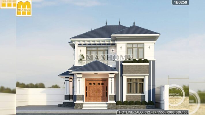 mau thiet ke nha 2 tang mai nhat cong nang tien nghi chi phi sieu re 11