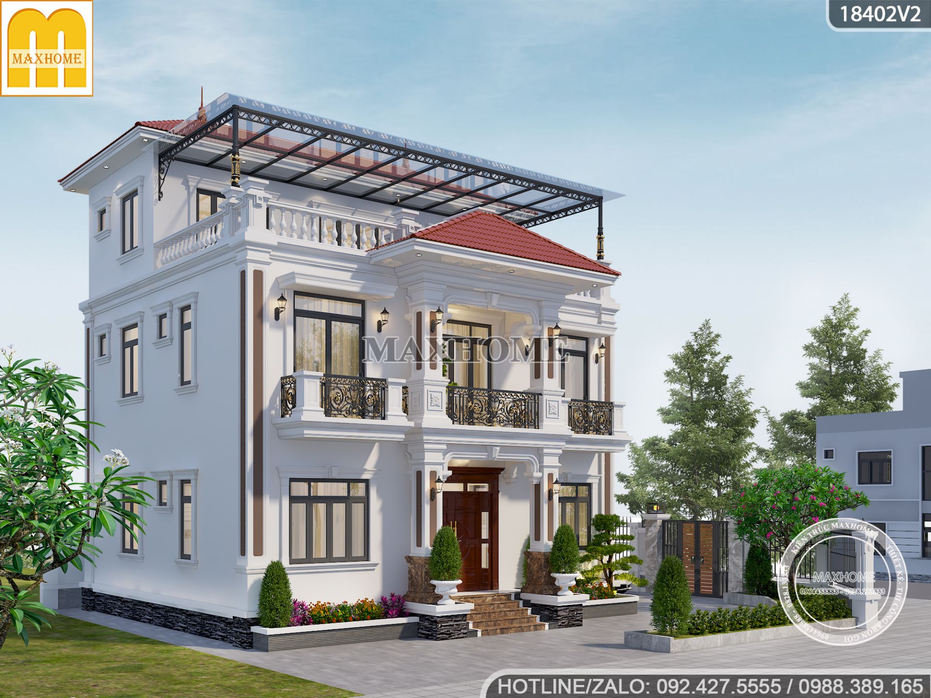 nha mai nhat tan co dien 253m2 o quang ninh 9