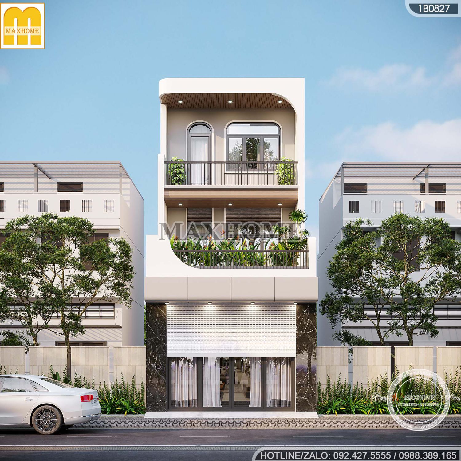 nha pho ket hop kinh doanh mat tien 5m dep me 6