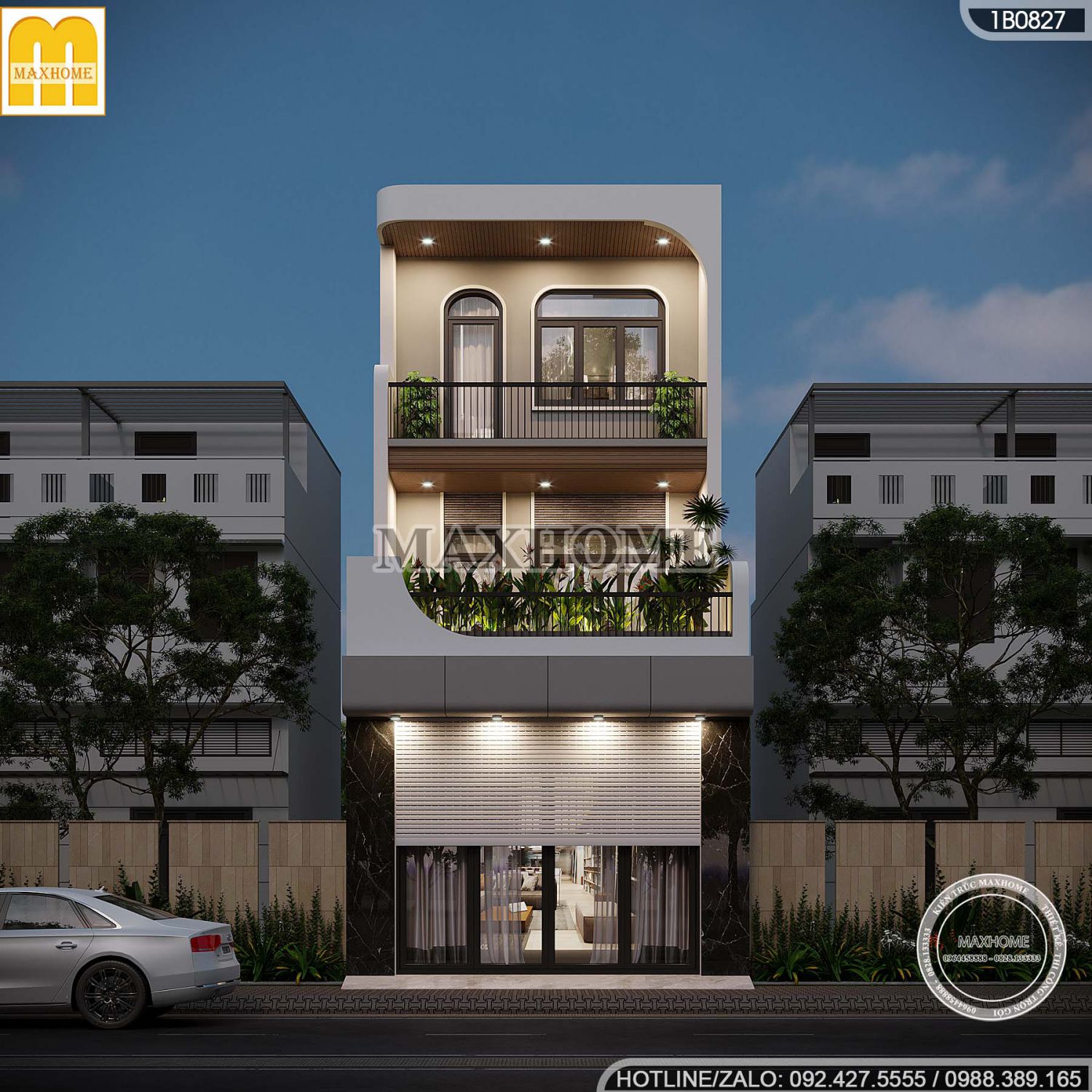 nha pho ket hop kinh doanh mat tien 5m dep me 7