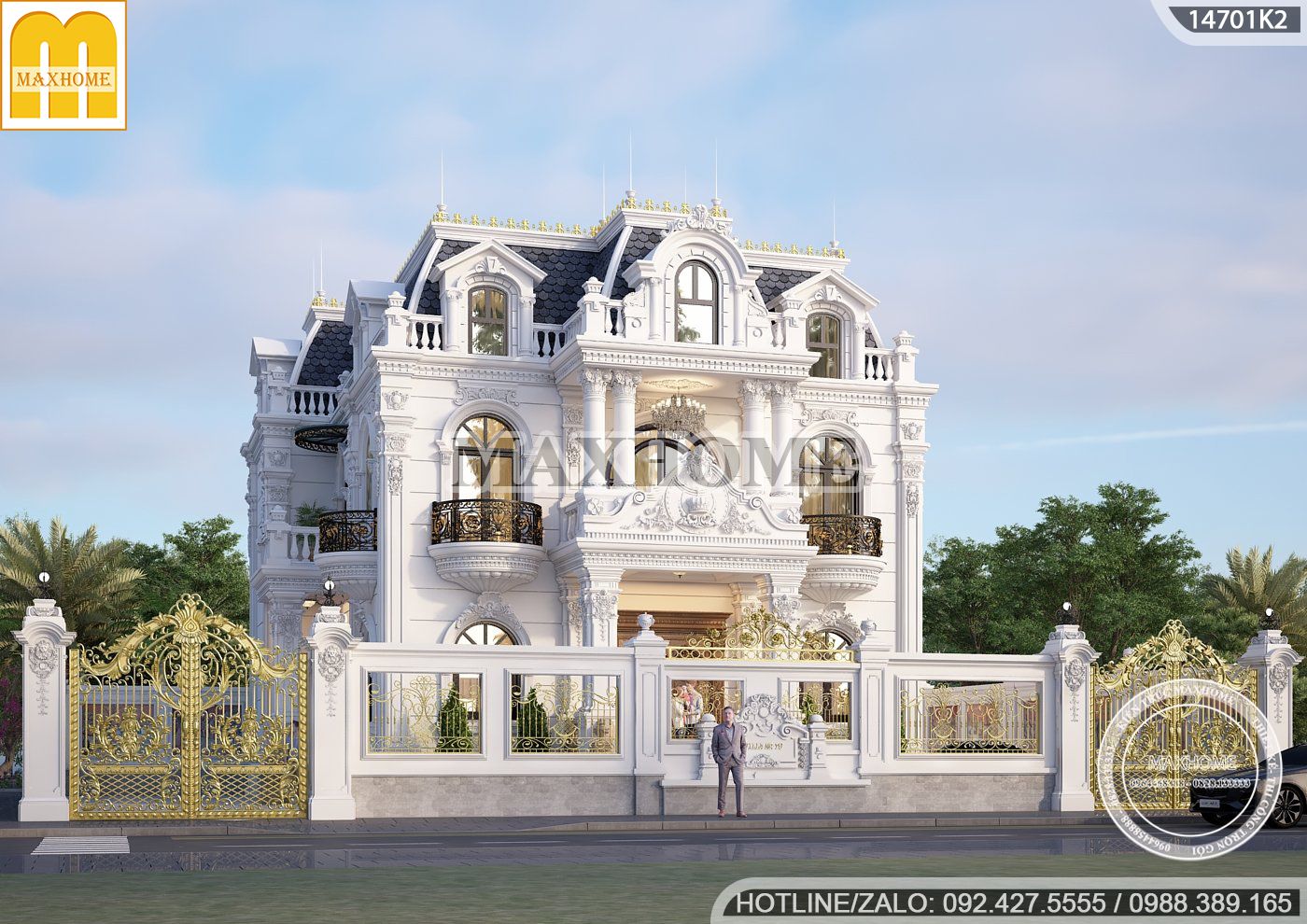 sieu pham biet thu tan co dien mai mansard dep hoanh trang tai hai duong mh02132 2