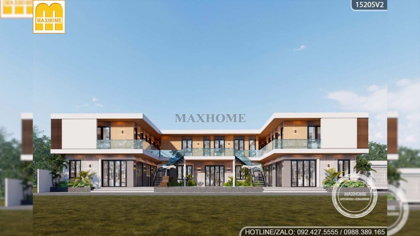 thiet ke biet thu nghi duong 2 tang sang trong 1