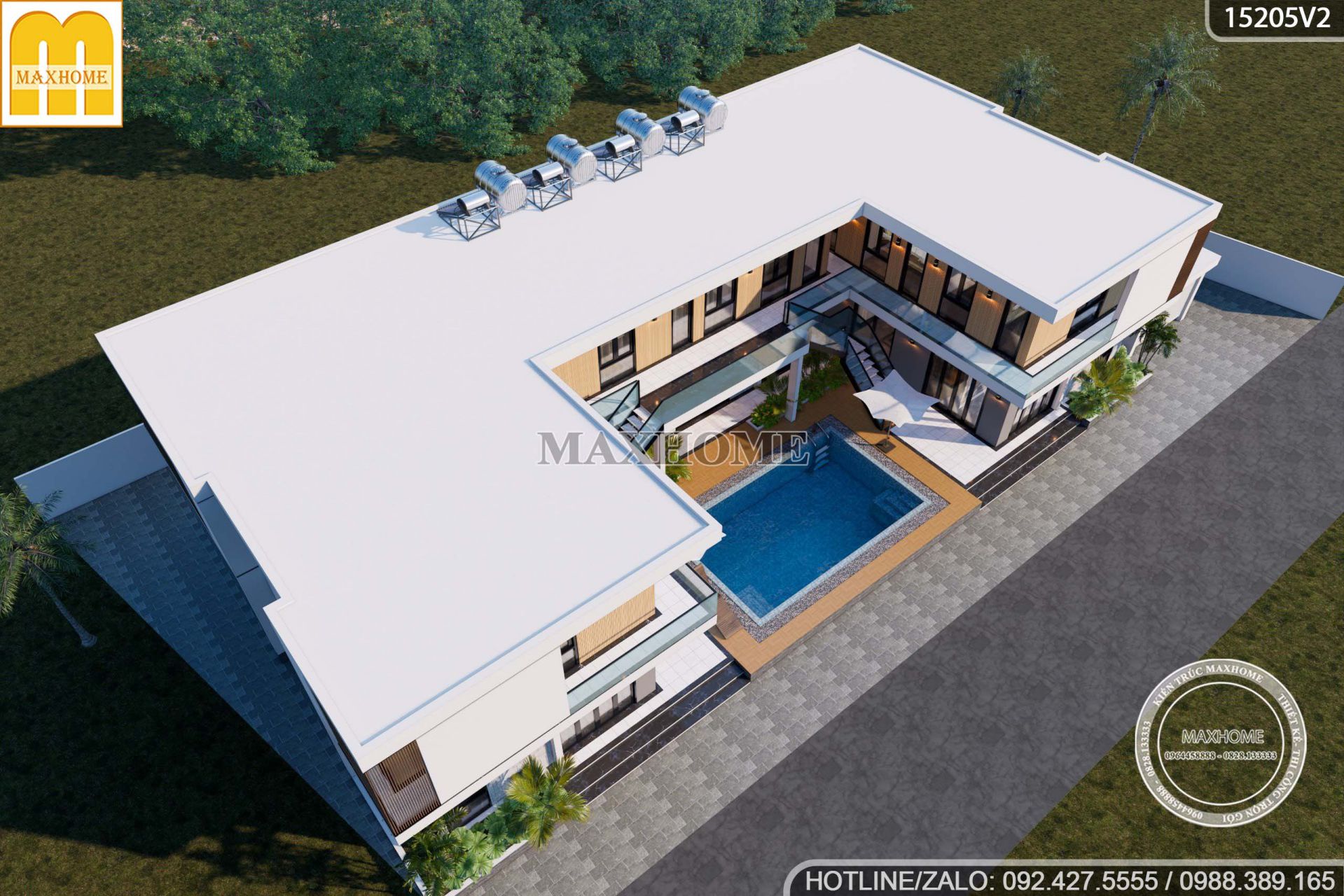 thiet ke biet thu nghi duong 2 tang sang trong 10
