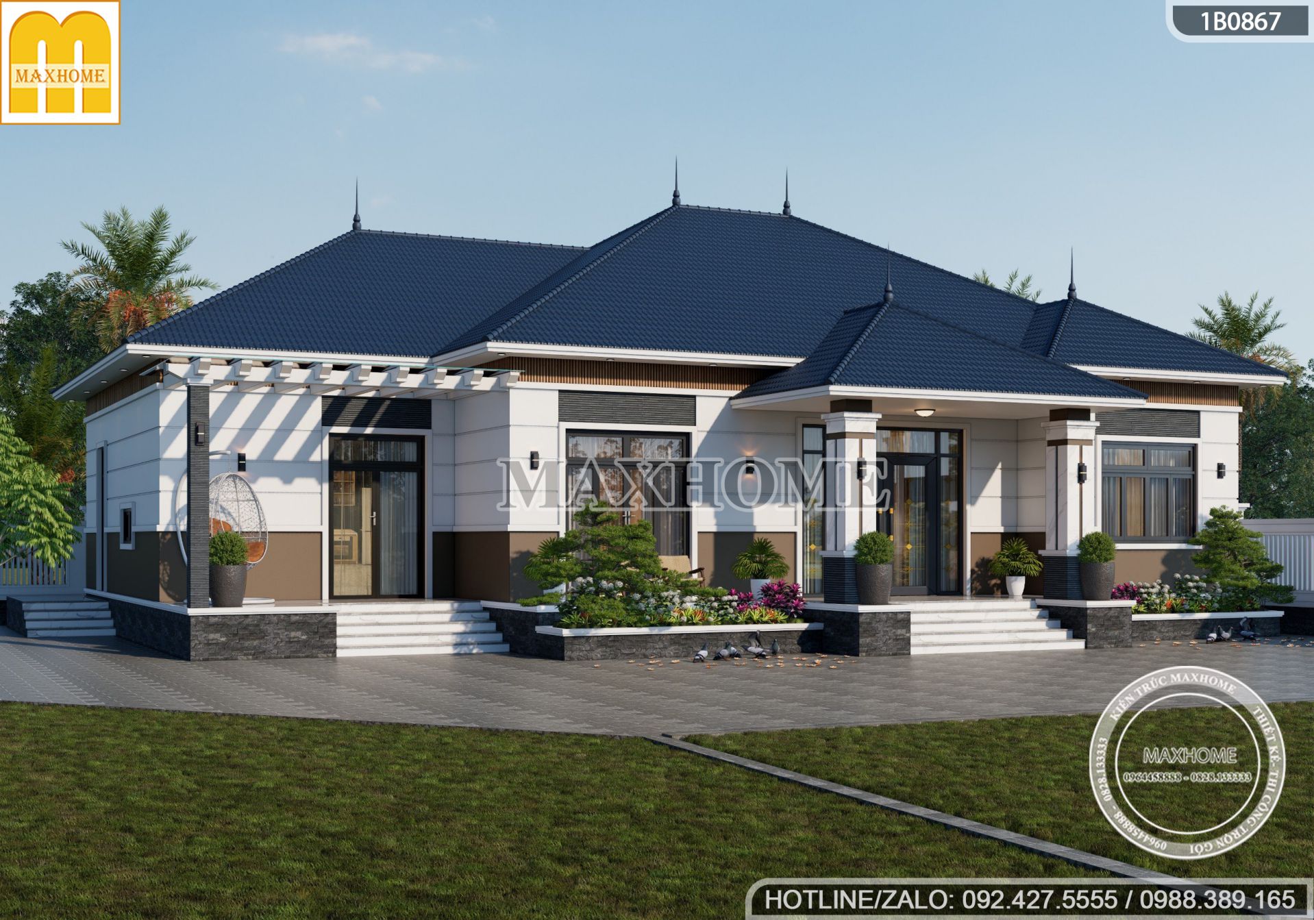 thiet ke biet thu vuon mai nhat 1 tang dep hien dai sieu cong nang mh03311 6