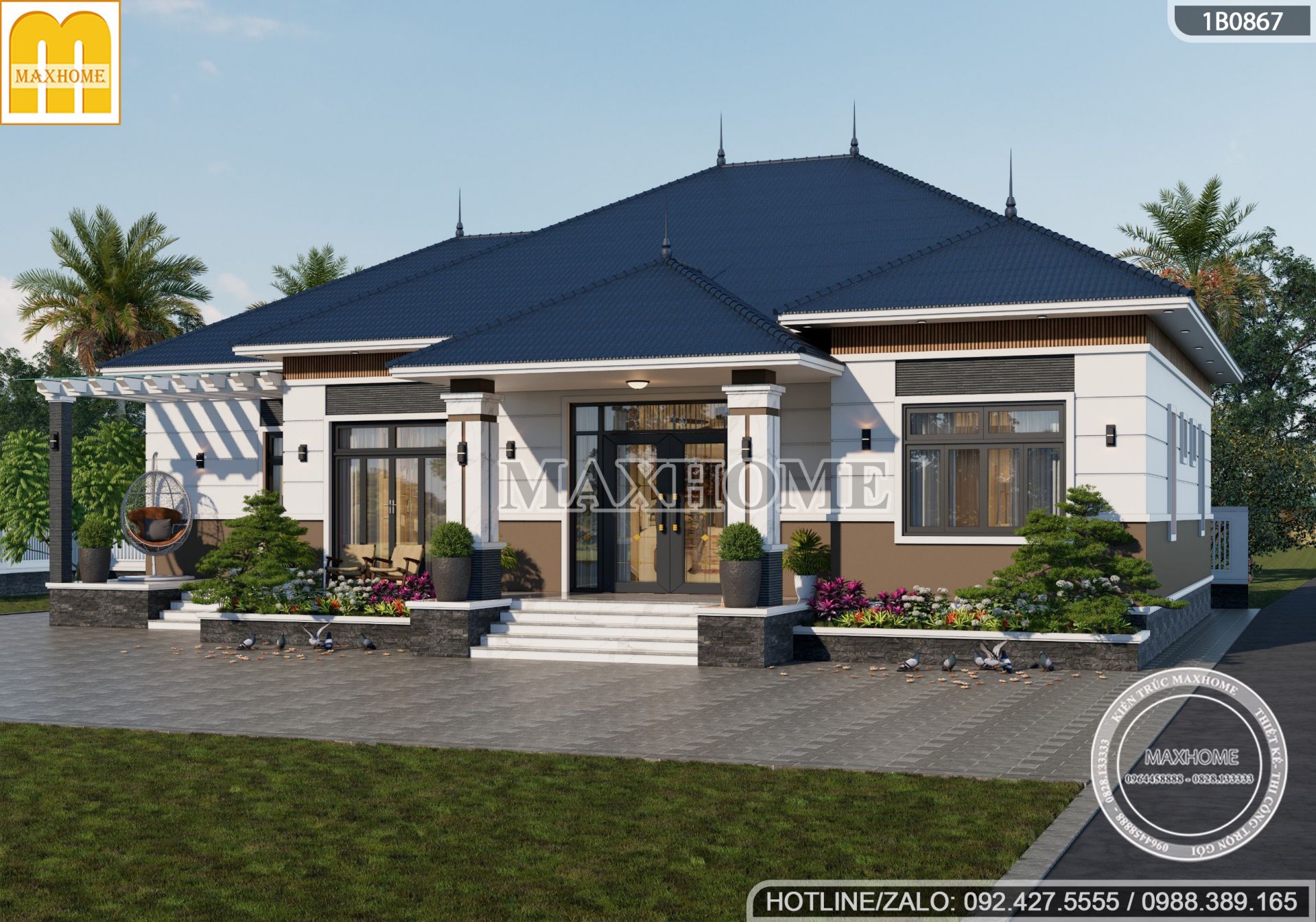 thiet ke biet thu vuon mai nhat 1 tang dep hien dai sieu cong nang mh03311 7