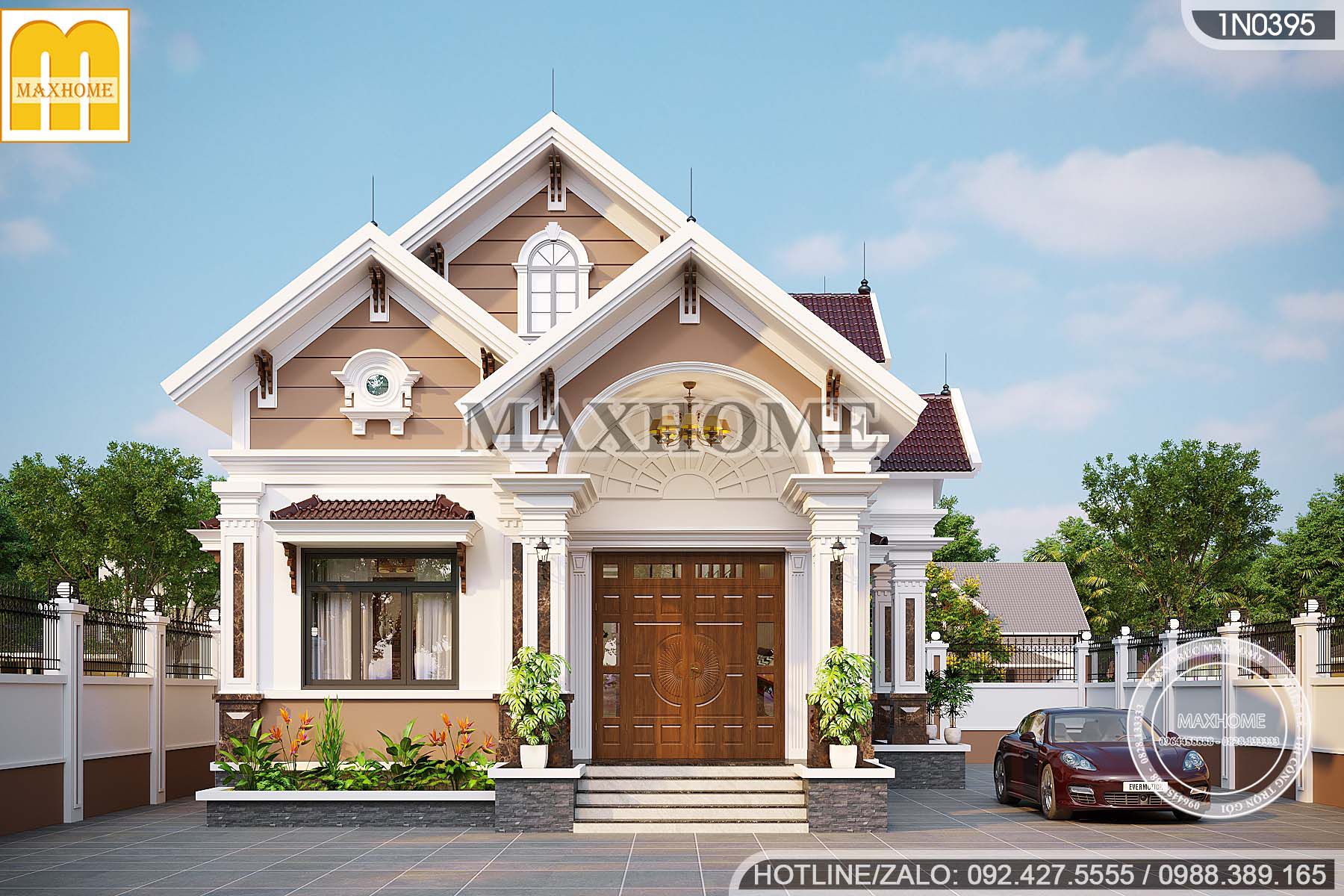 thiet ke mau nha cap 4 mai thai 3 phong ngu dang gay sot tai long an 7