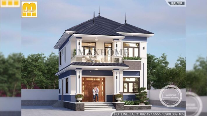 thiet ke nha 2 tang mai nhat 4 phong ngu thanh lich va hien dai 1