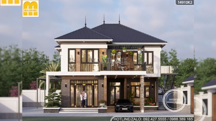 thiet ke nha 2 tang mai nhat dep tu maxhome 1