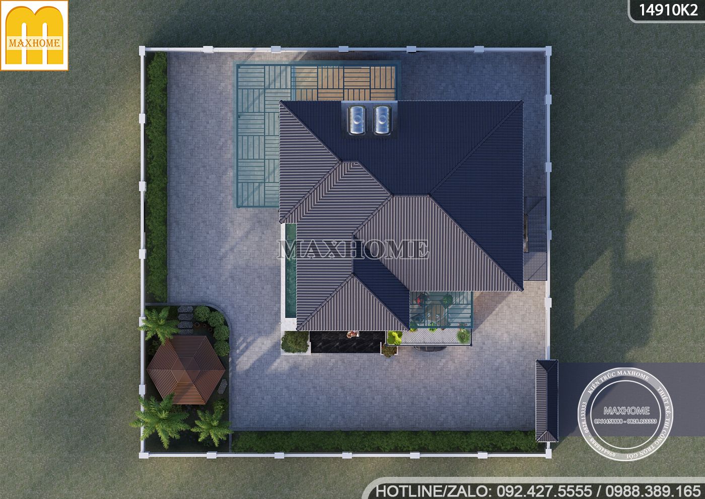 thiet ke nha 2 tang mai nhat dep tu maxhome 22