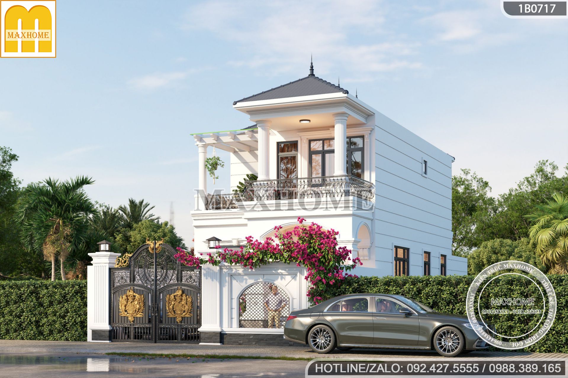 thiet ke nha mai nhat 2 tang 4 phong ngu dep tinh te sang trong mh03303 1