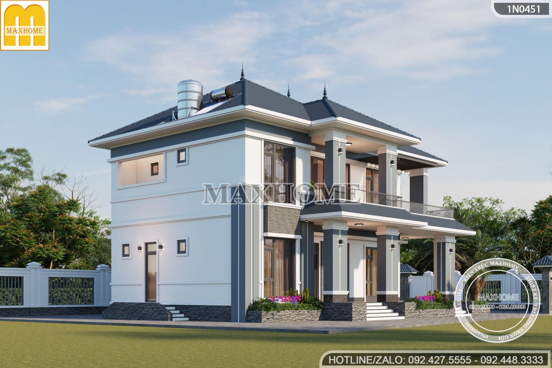 thiet ke nha mai nhat 2 tang dep hien dai chi phi re tai thai nguyen mh03429 1