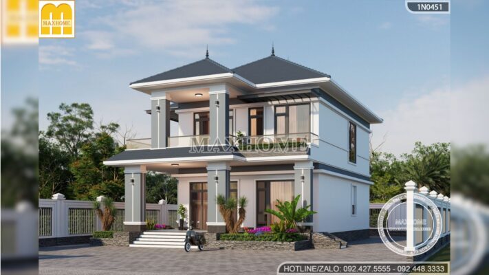 thiet ke nha mai nhat 2 tang dep hien dai chi phi re tai thai nguyen mh03429 6