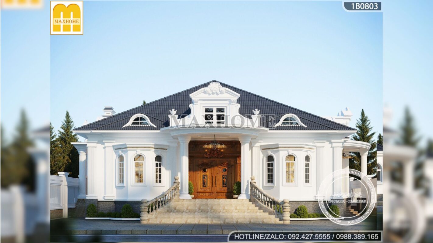 ve dep sang trong va dang cap cua biet thu 1 tang tan co dien mai nhat mh03387 7 (2)