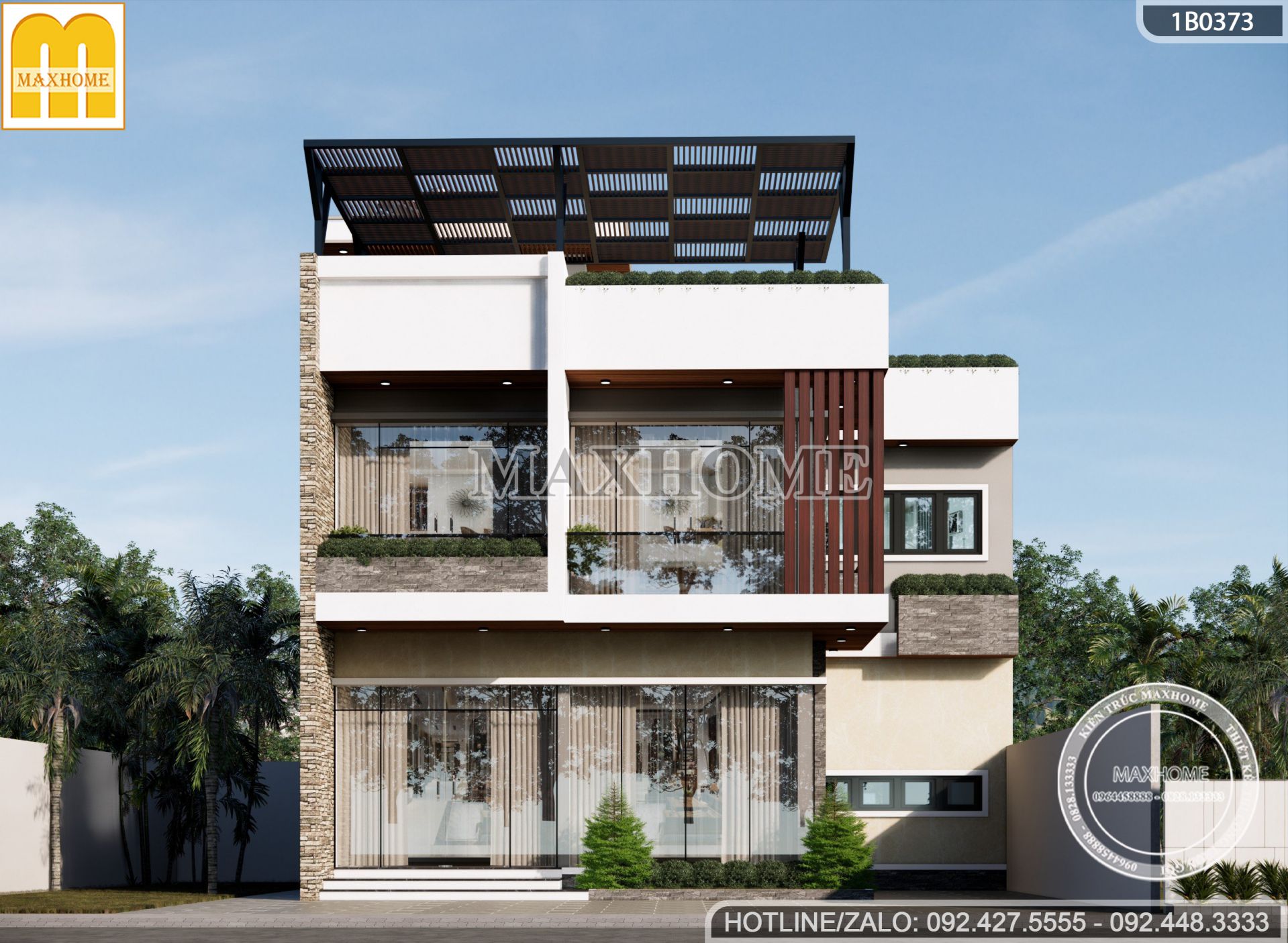 biet thu hien dai 2 tang 1 tum dep sang trong sieu cong nang tai hung yen mh03197 1