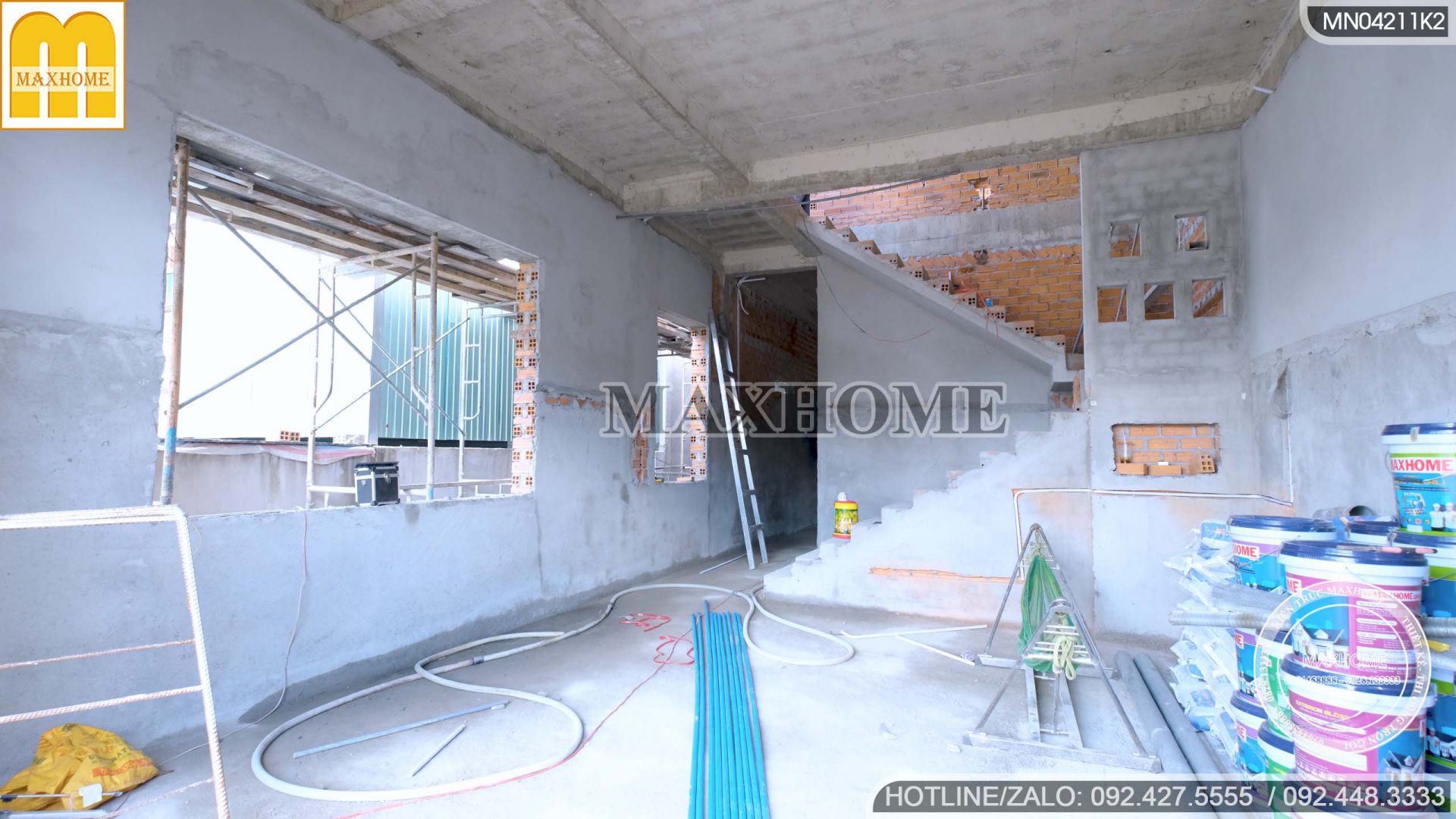cong trinh nha 2 tang mai nhat doc dao do maxhome truc tiep thiet ke va thi cong 12