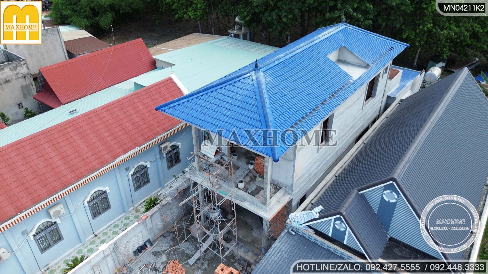cong trinh nha 2 tang mai nhat doc dao do maxhome truc tiep thiet ke va thi cong 2