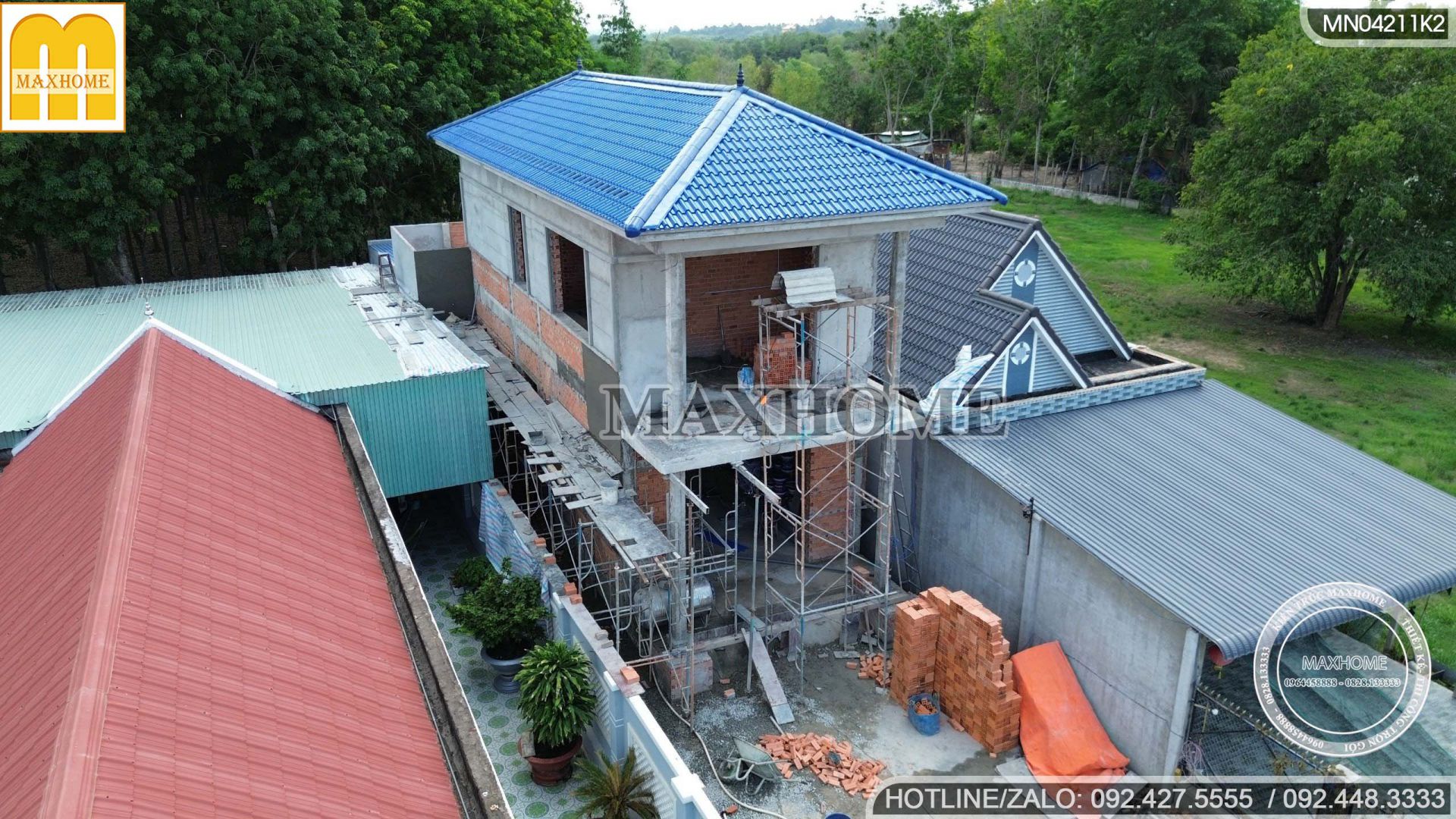 cong trinh nha 2 tang mai nhat doc dao do maxhome truc tiep thiet ke va thi cong 4