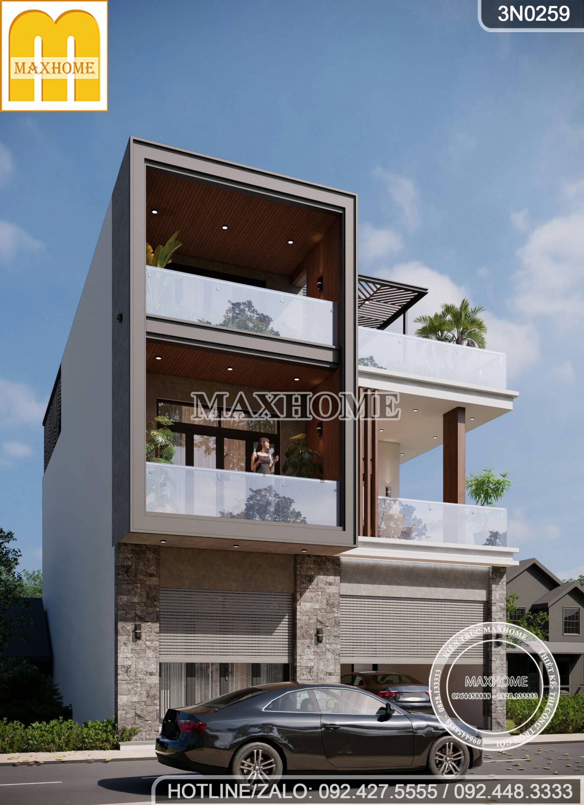 mau biet thu 2 tang 1 tum dep sang trong tai gia lai ai cung me mh03486 2