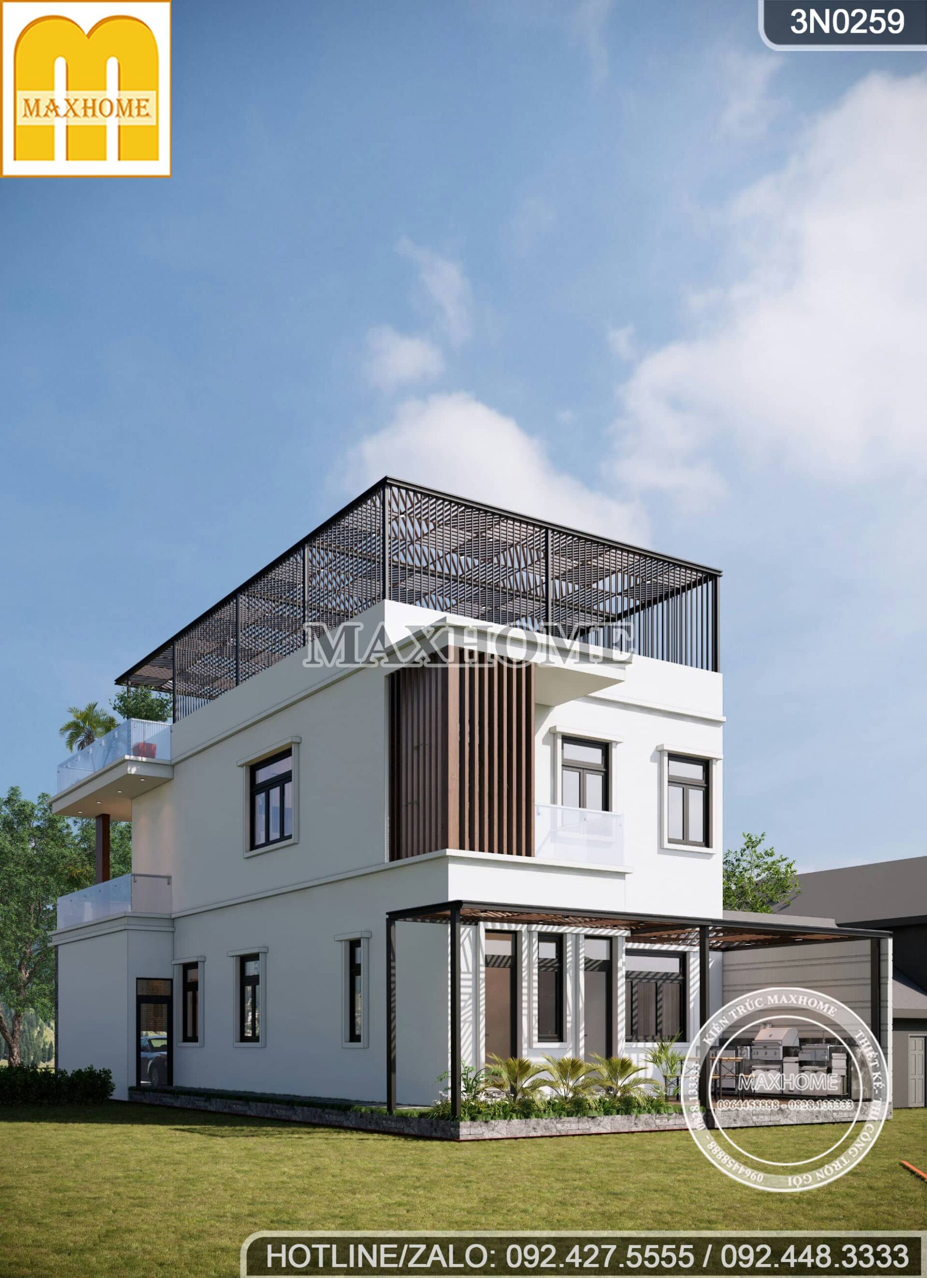 mau biet thu 2 tang 1 tum dep sang trong tai gia lai ai cung me mh03486 3