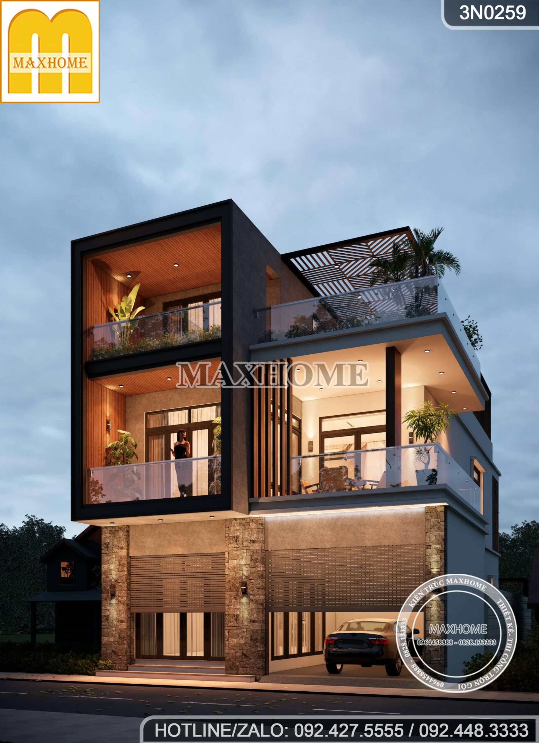 mau biet thu 2 tang 1 tum dep sang trong tai gia lai ai cung me mh03486 6