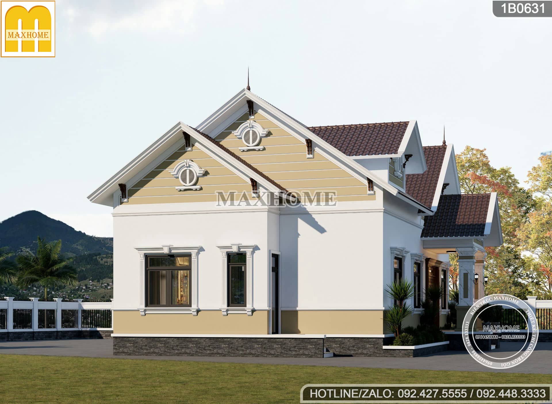mau nha 1 tang mai thai 3 phong dep thu hut tai ha nam mh03532 5