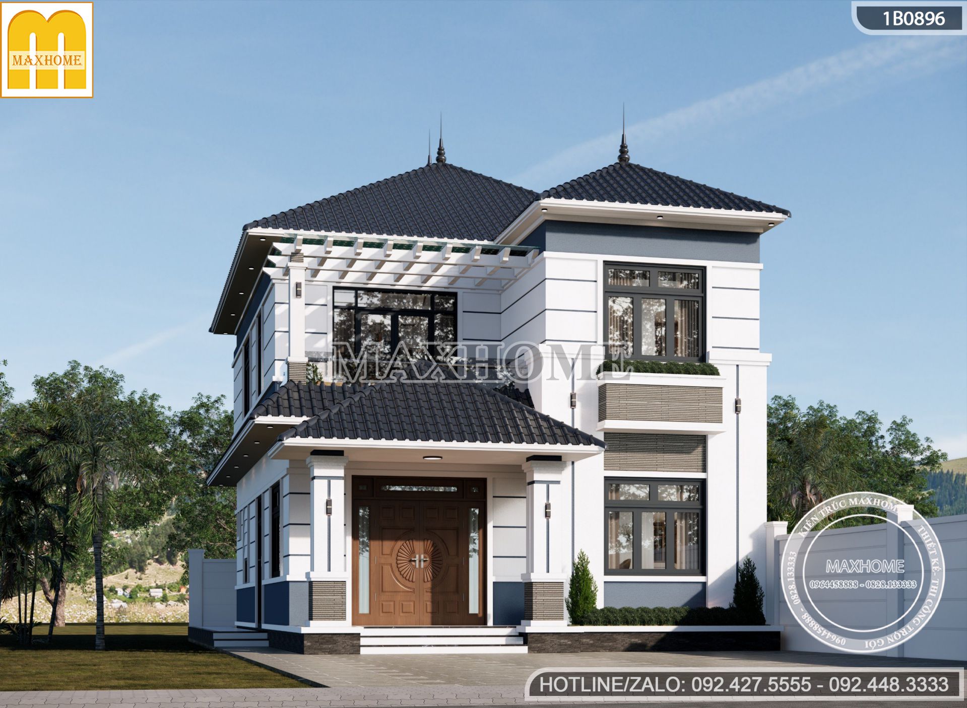 mau nha 2 tang mai nhat hien dai dep me ly tien nghi gia re mh03469 1