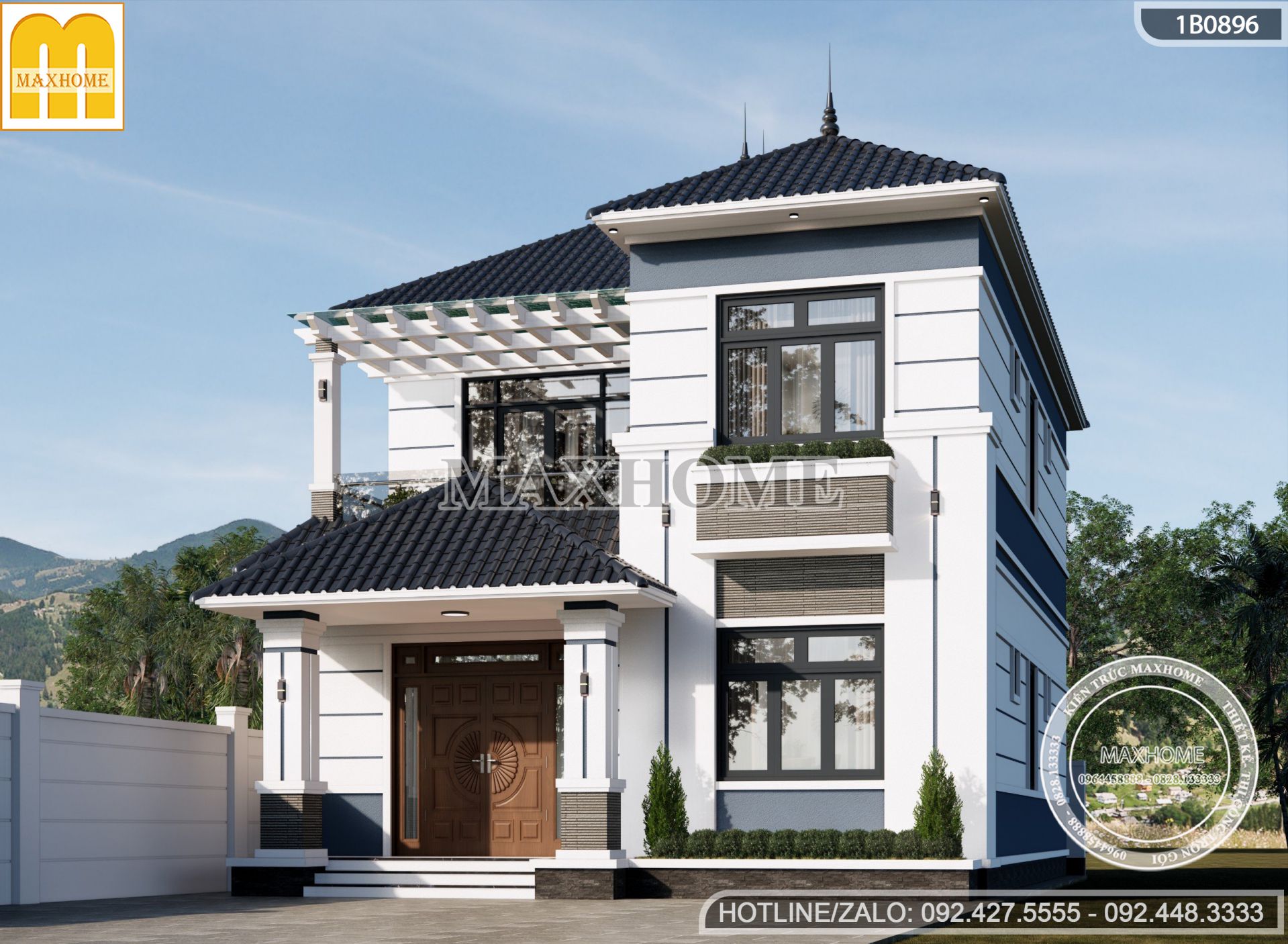 mau nha 2 tang mai nhat hien dai dep me ly tien nghi gia re mh03469 5