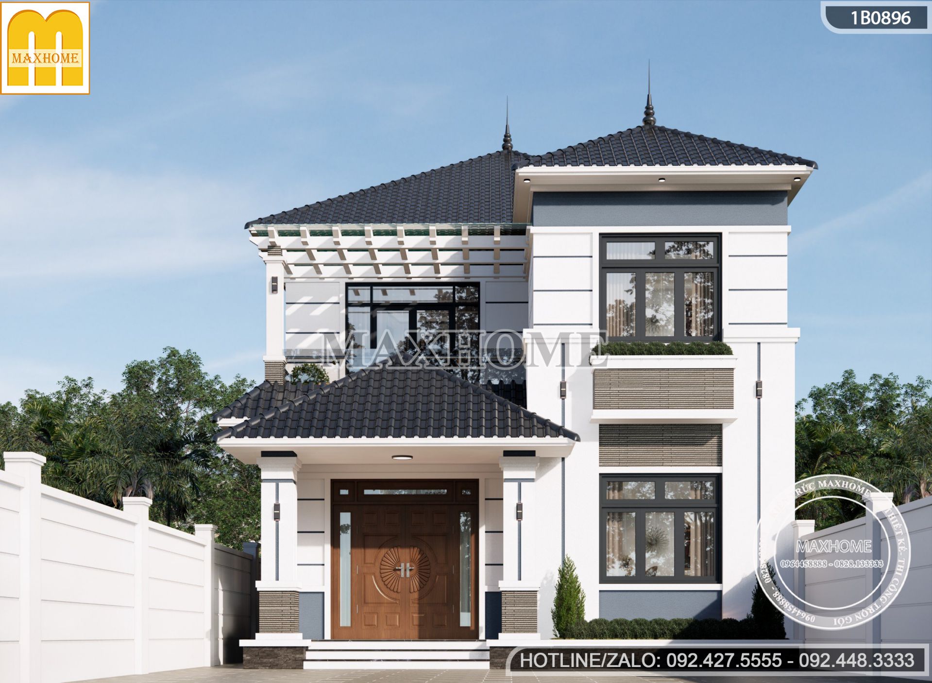 mau nha 2 tang mai nhat hien dai dep me ly tien nghi gia re mh03469 6