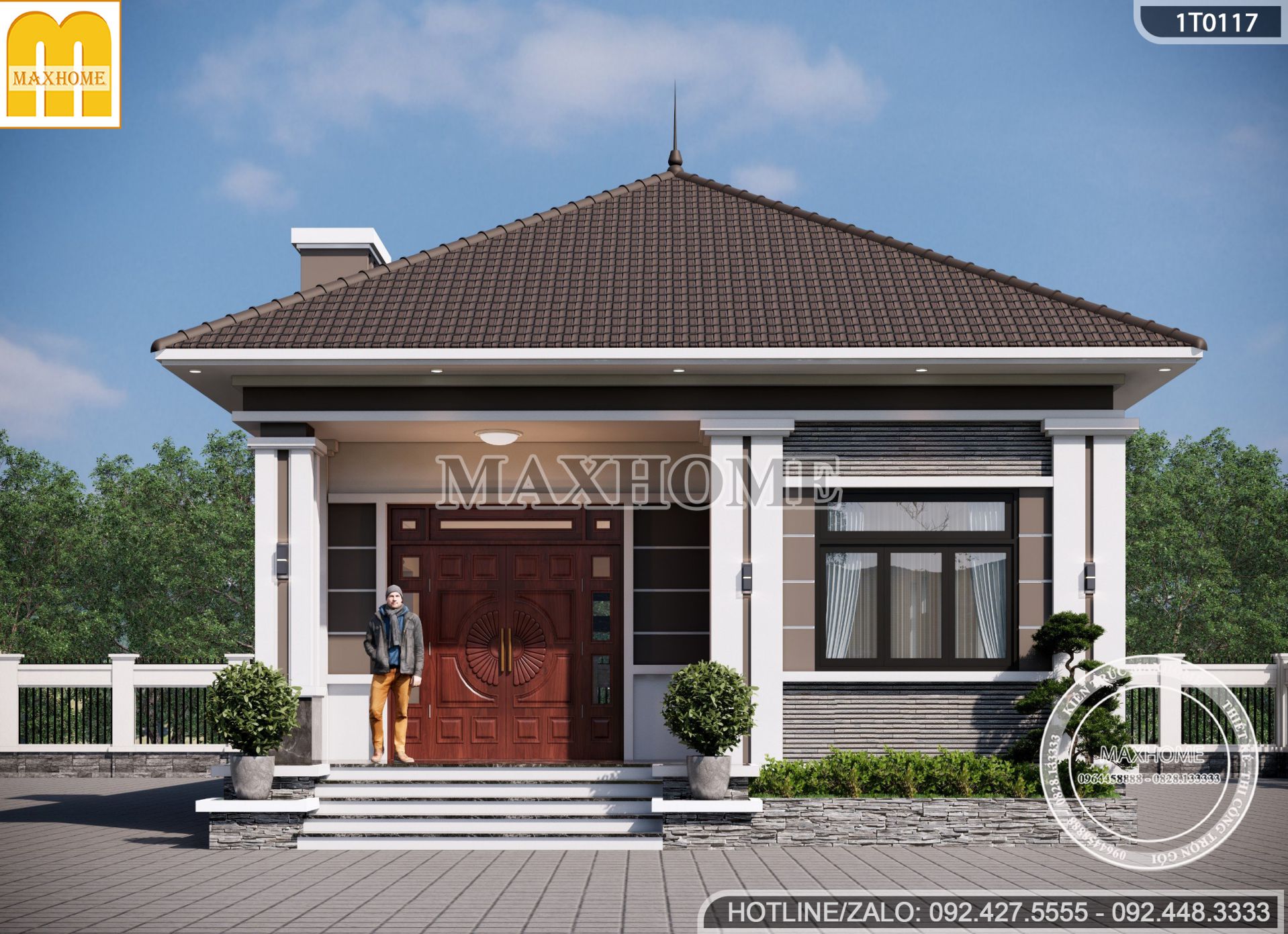 mau nha cap 4 mai nhat 3 phong ngu dep hien dai duoc nhieu nguoi yeu thich mh03534 3