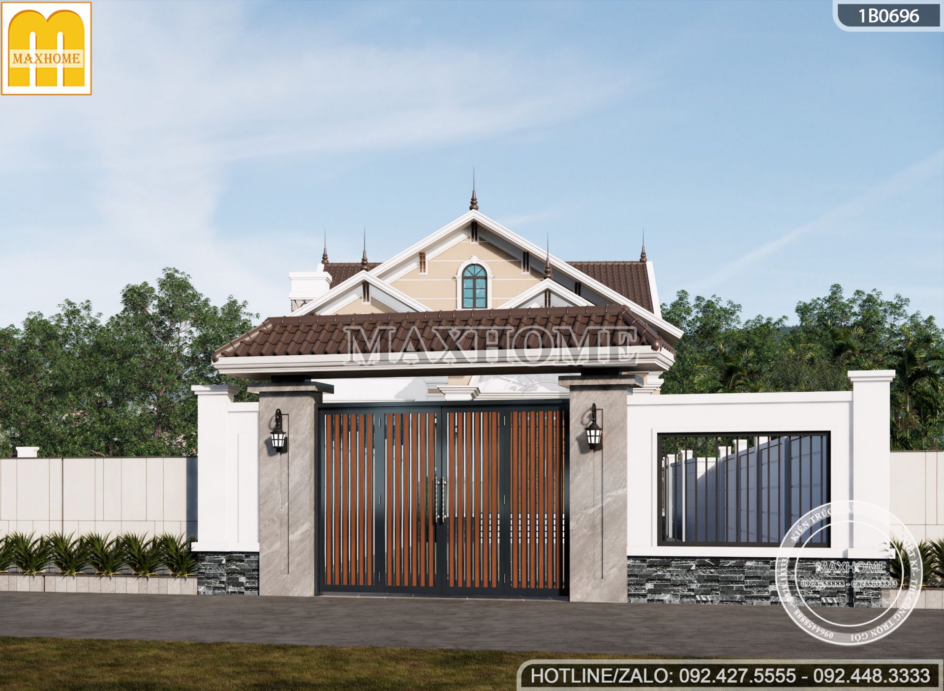 mau nha cap 4 mai thai 150m2 3 phong ngu dep me ly tai thai binh mh03251 2