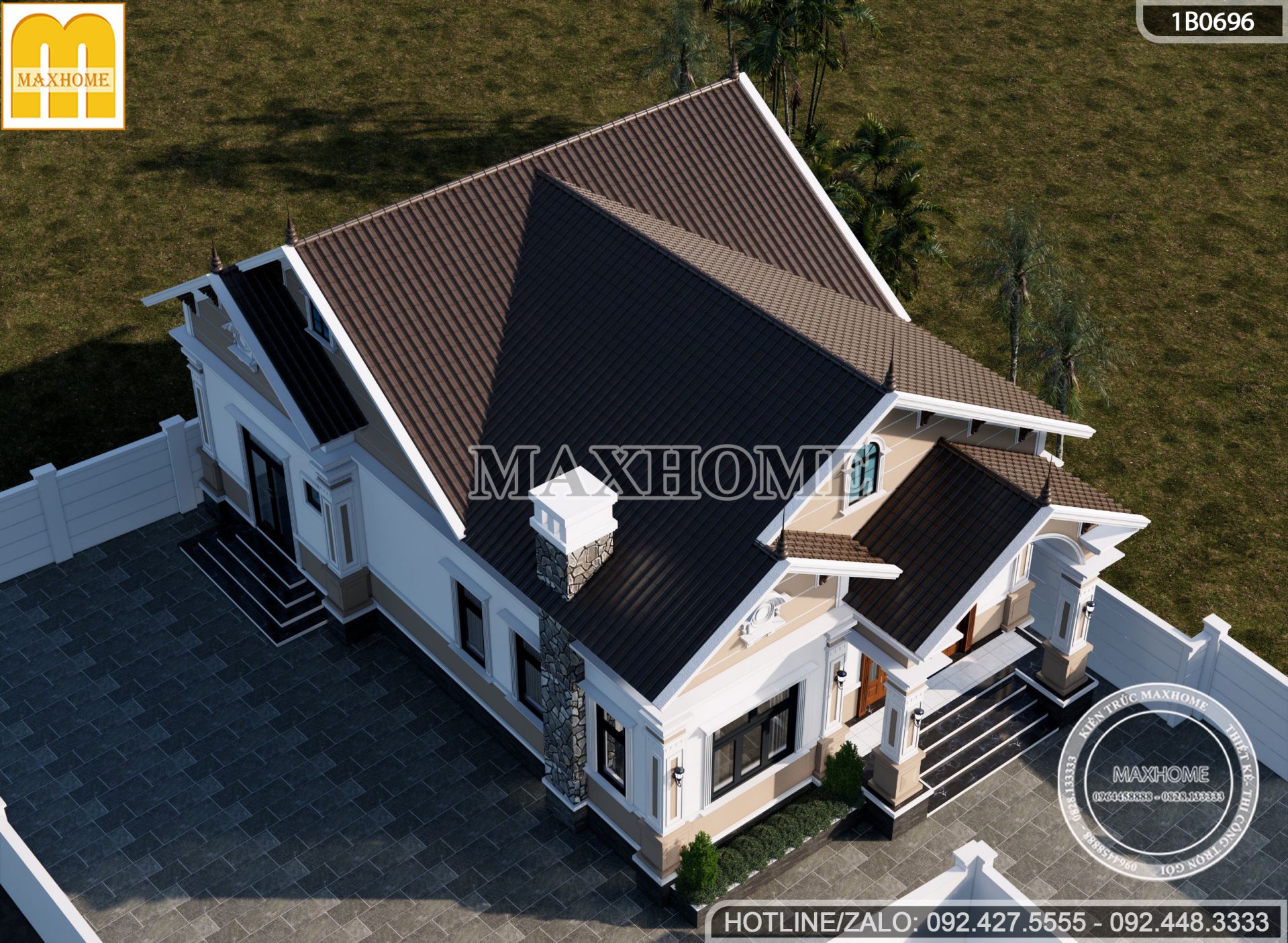 mau nha cap 4 mai thai 150m2 3 phong ngu dep me ly tai thai binh mh03251 3
